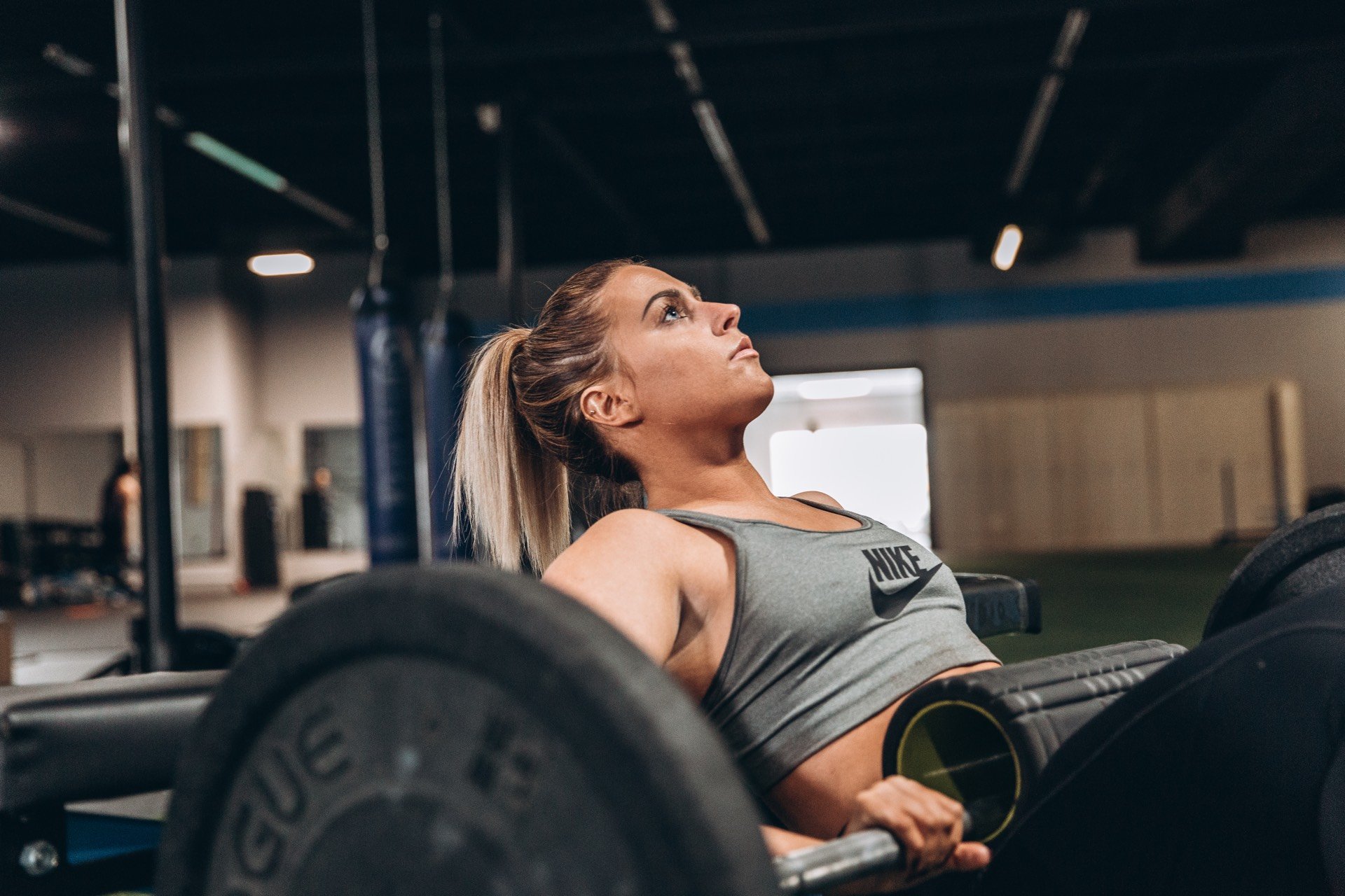 Woman weightlifting