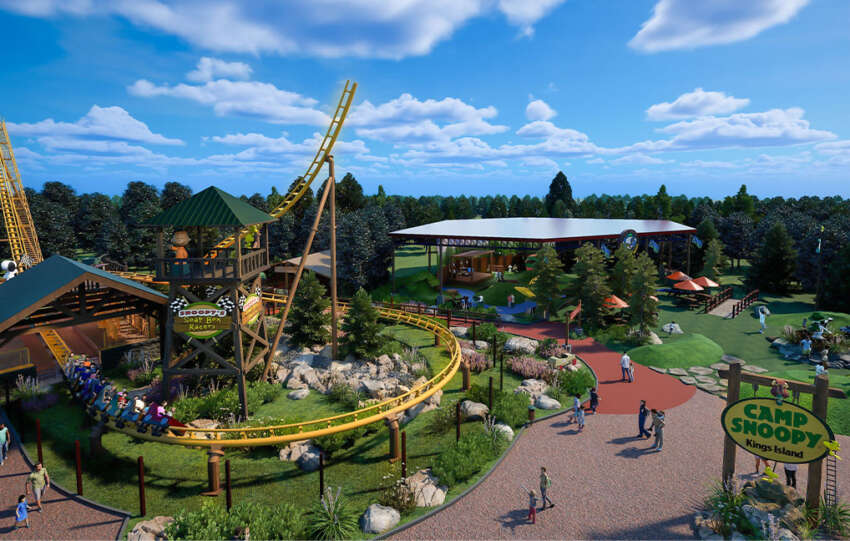 camp snoopy roller coasters at kings island