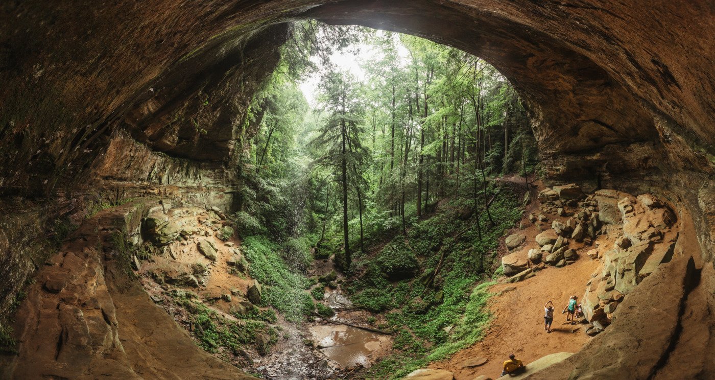 Cantwell Cliffs hiking, Hocking Hills, Ohio
