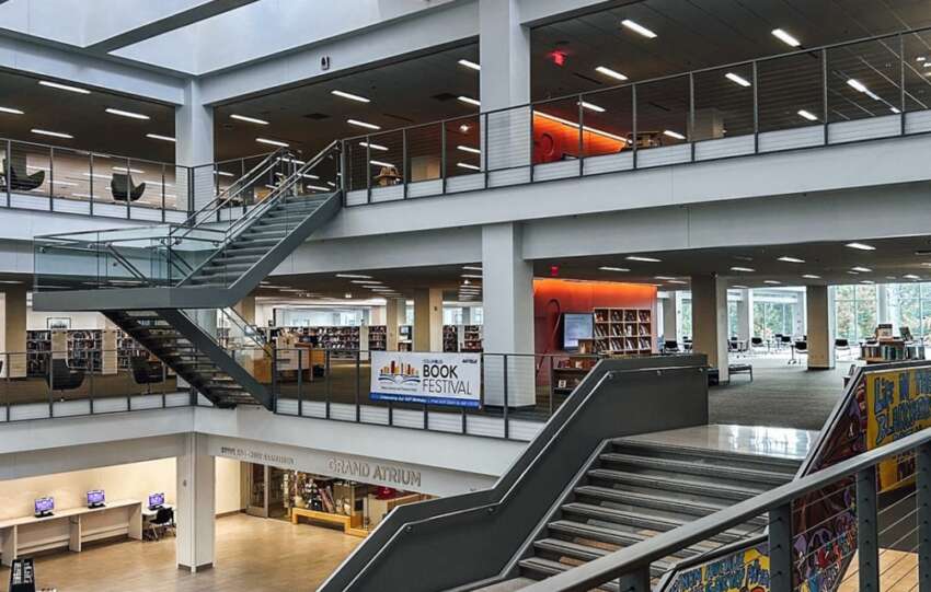 Columbus main library atrium