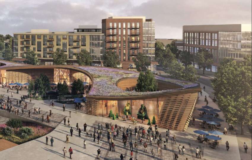 renderings of proposed development for dublin metro center