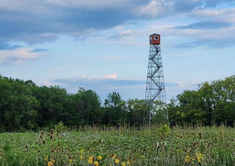 observation fire tower scioto grove metro park
