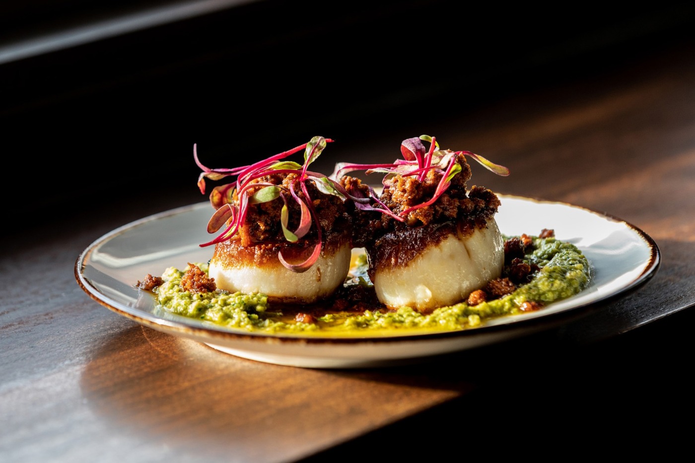 Fireproof Restaurant, scallops, Columbus, Ohio