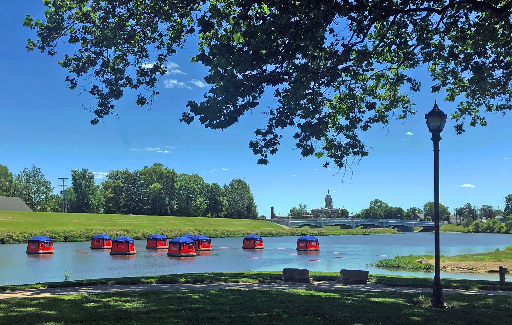 floating tents troy ohio