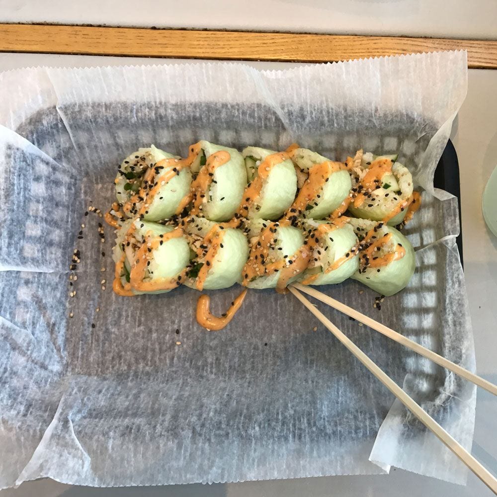 sushi roll from Fusian