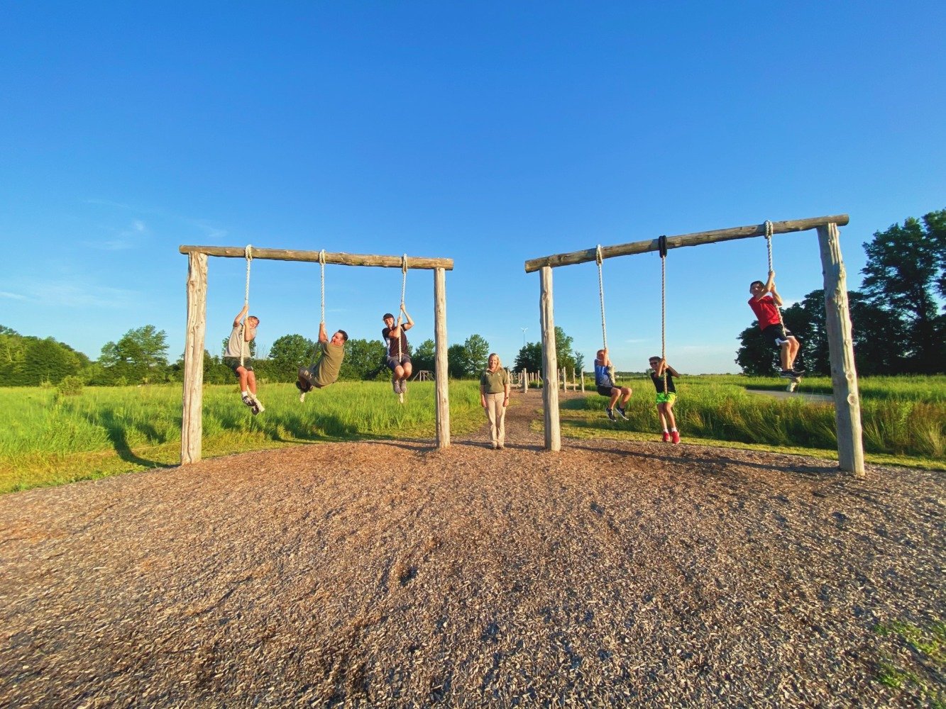 glacier ridge metro park natural play area