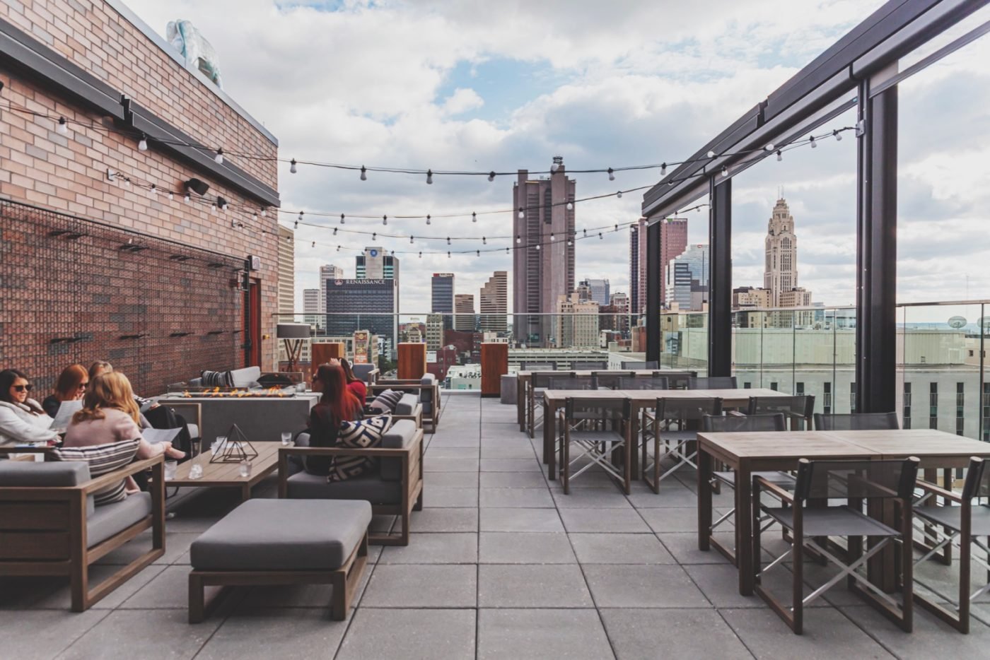 patio at goodale station