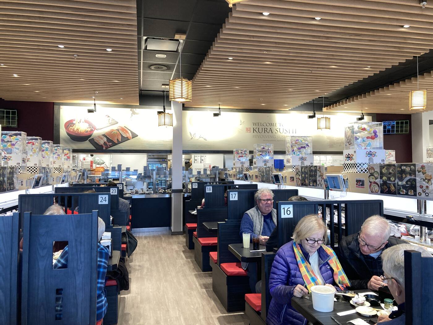 conveyor belt sushi restaurant