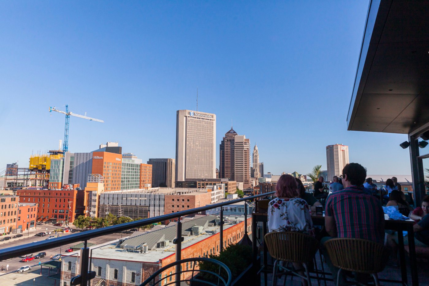 view from lumin sky bar