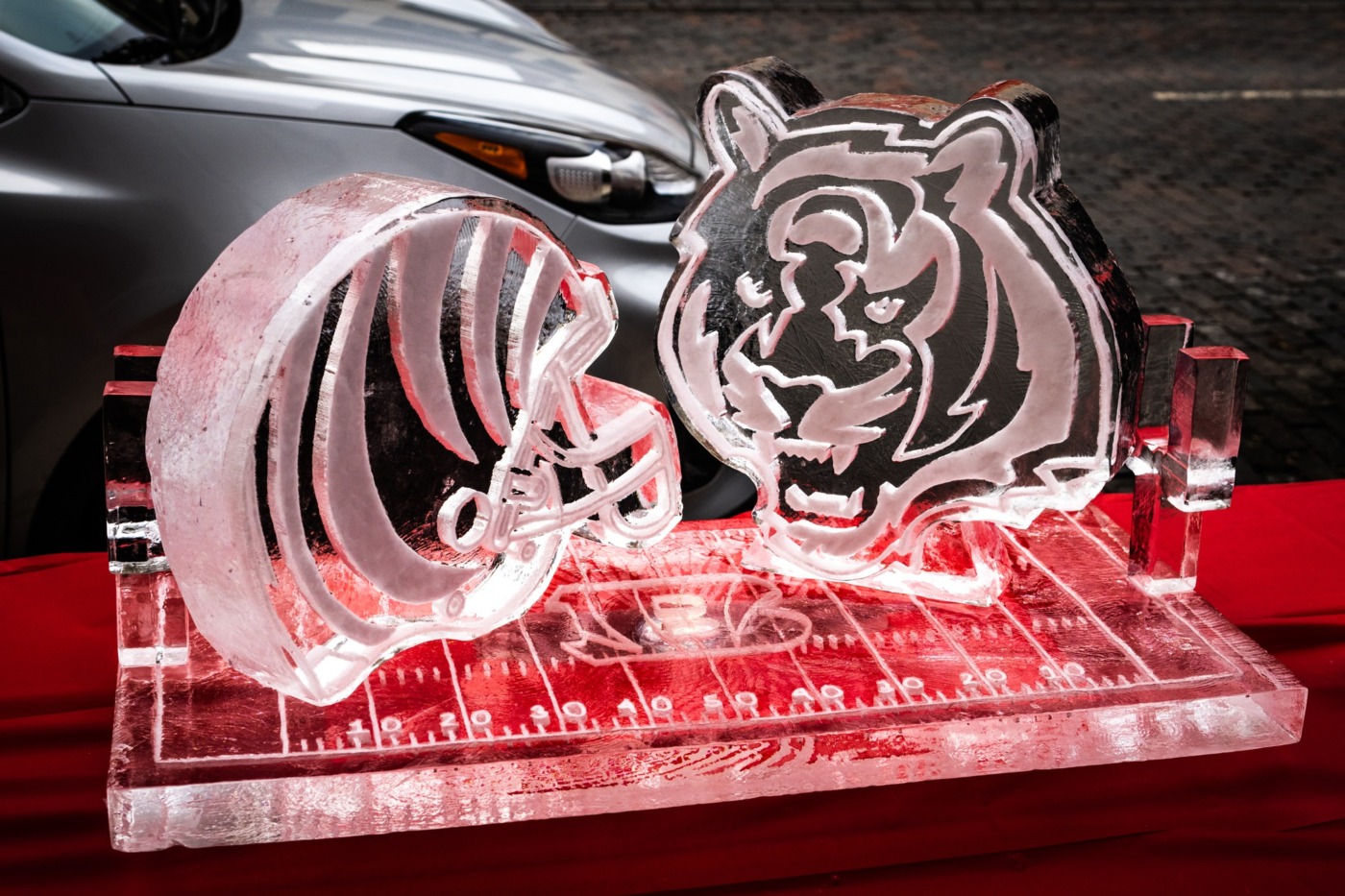 cincinnati bengals ice sculpture