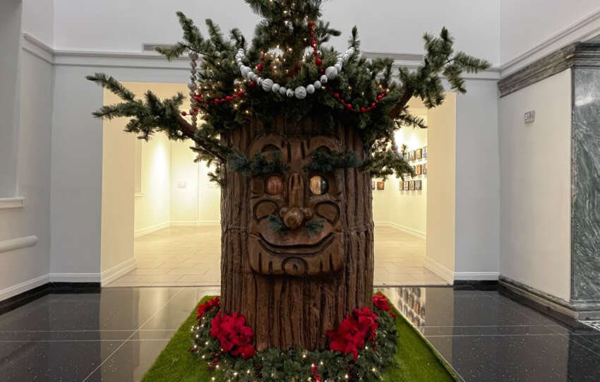 mr tree replica from the lazarus santaland display