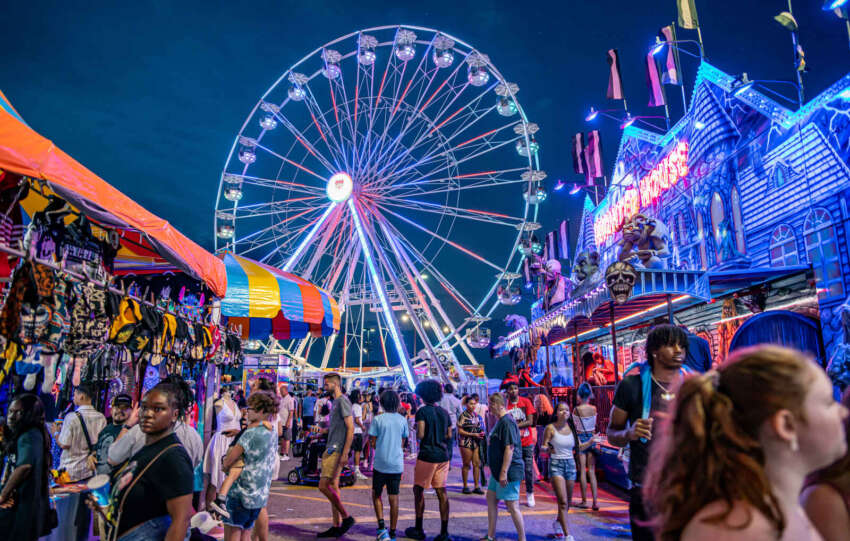 ohio state fair at night