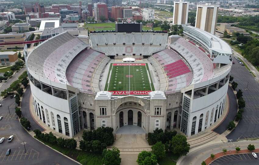 ohio stadium from the air