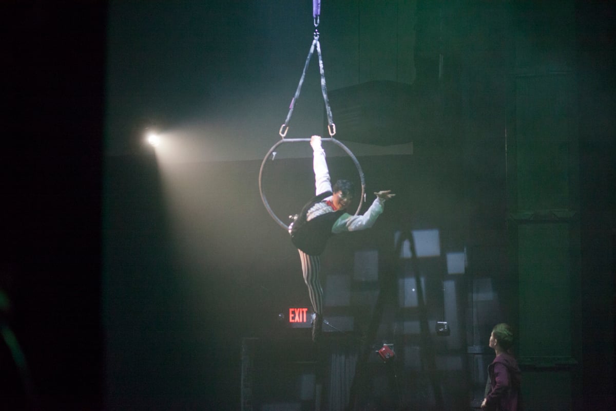 performer on stage