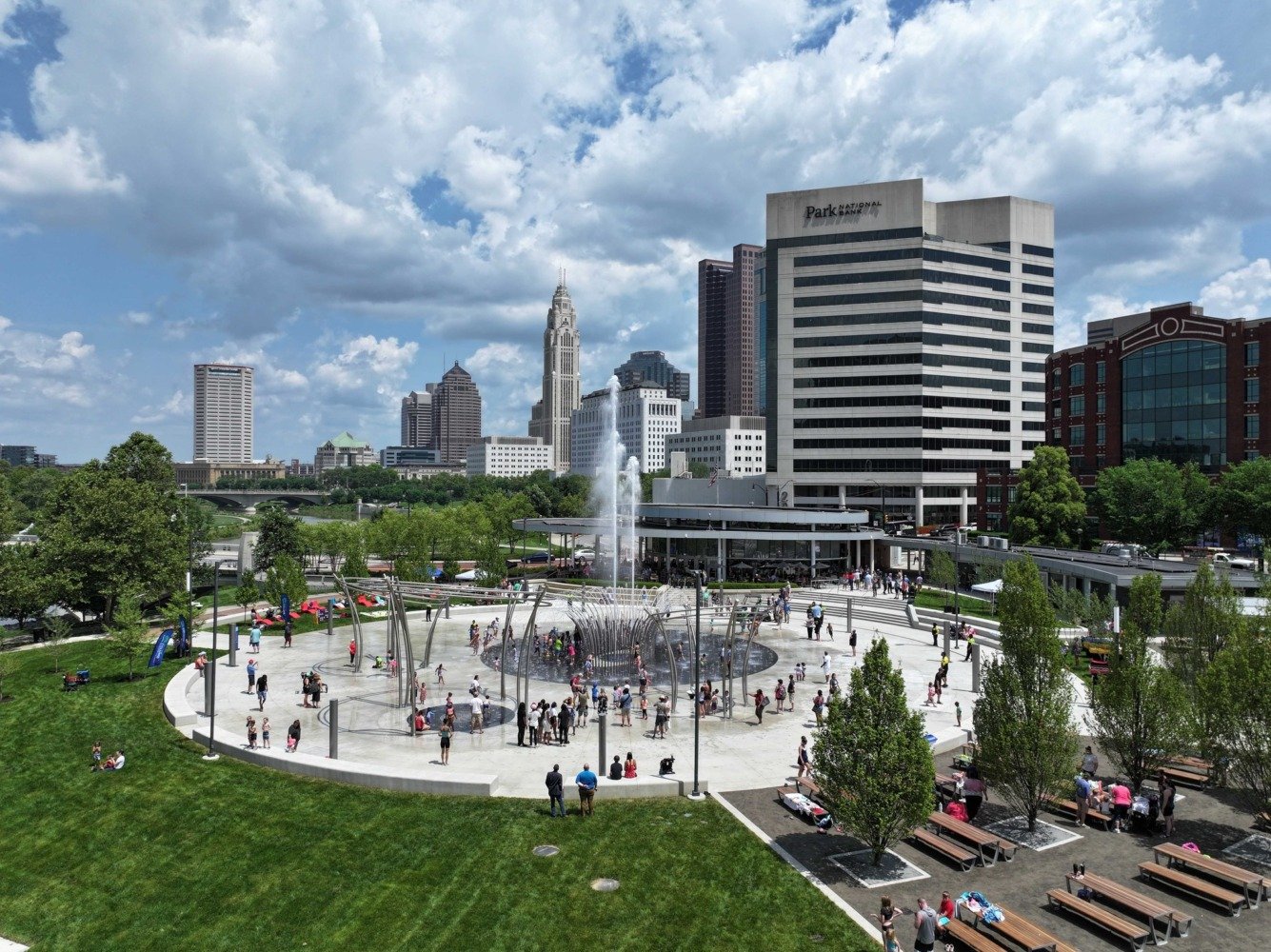 scioto mile fountain