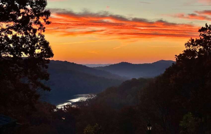 shawnee state park sunset
