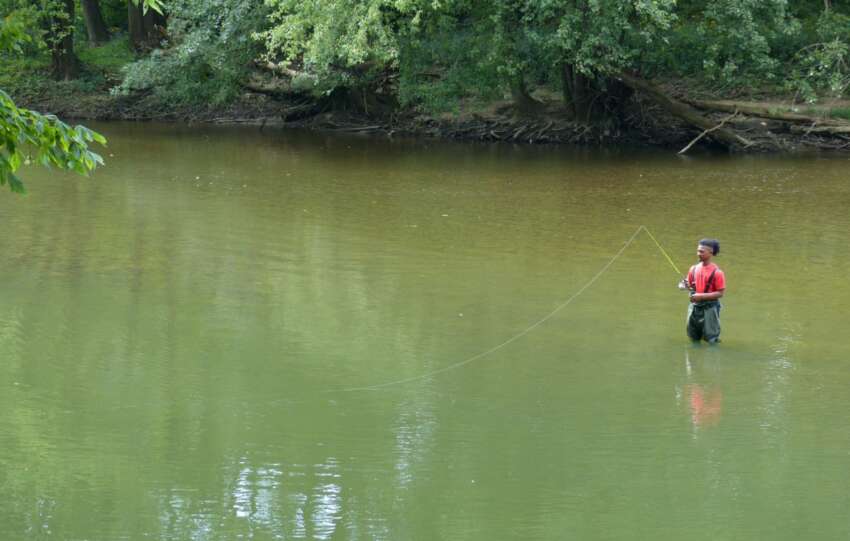 fishing three creeks metro park