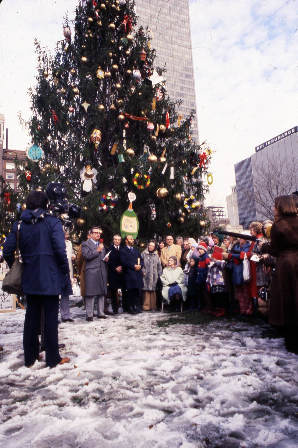 ohio statehouse christmas tree 1970s
